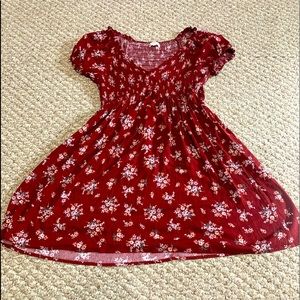 Women’s Red Floral Dress